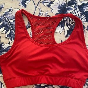 Zyia Red Bomber bra size L GUC